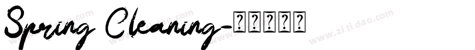Spring Cleaning字体转换